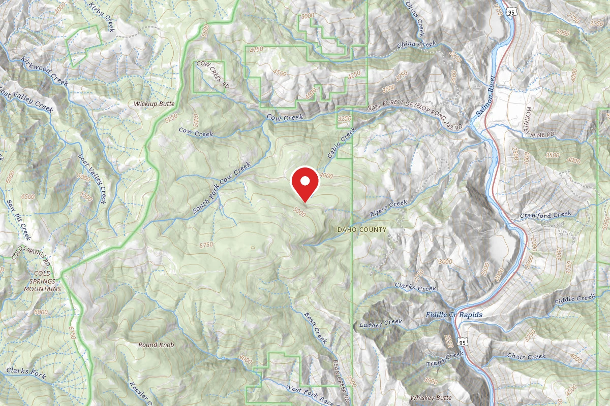 Nez Perce-Clearwater Dispersed Campsite SR241RD-002