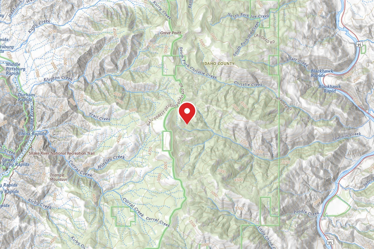Nez Perce-Clearwater Dispersed Campsite SR672RD-002