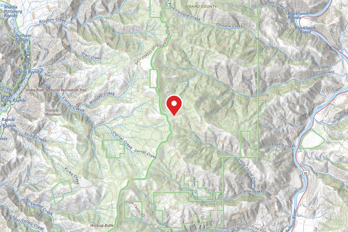 Nez Perce-Clearwater Dispersed Campsite SR672RD-003