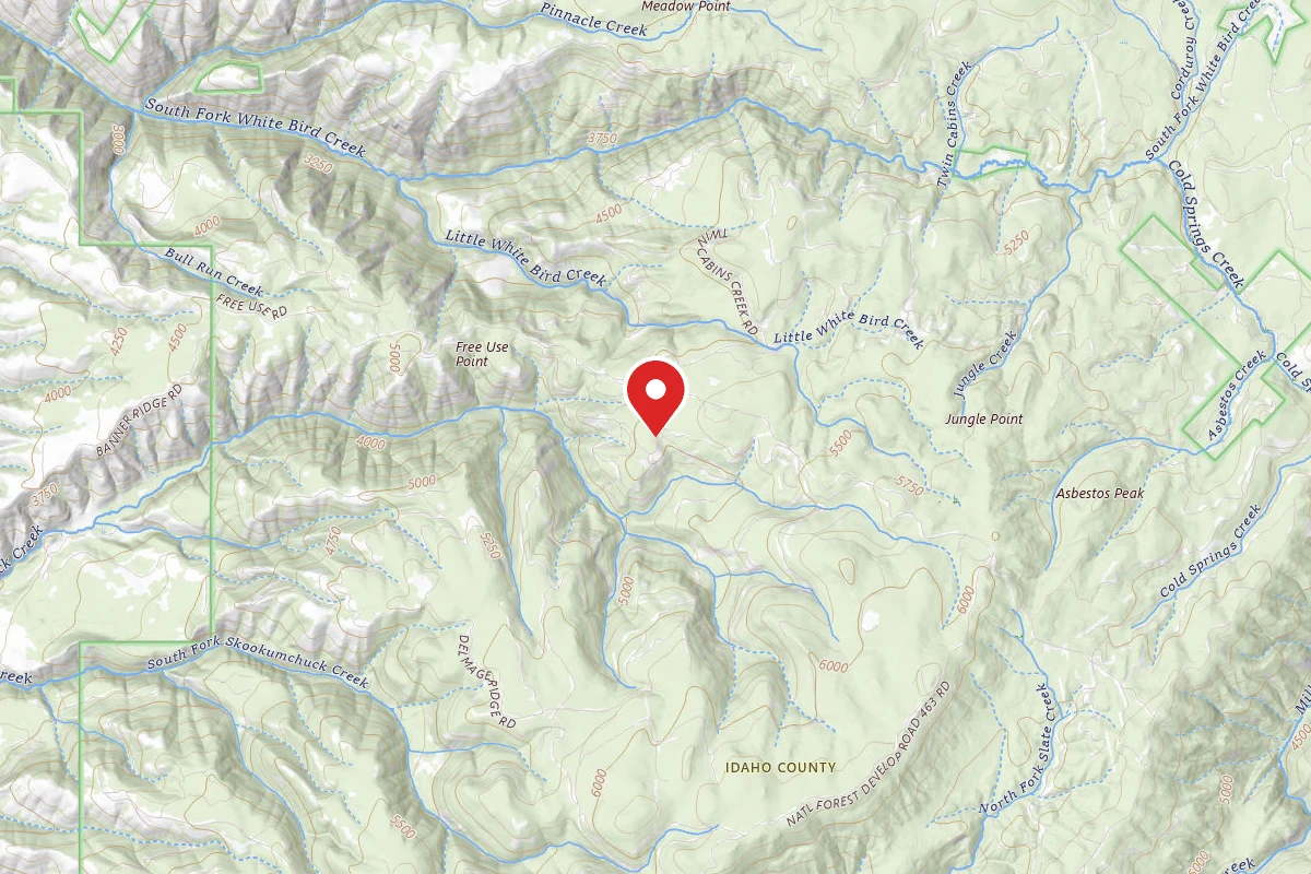Nez Perce-Clearwater Dispersed Campsite SR76292RD-002