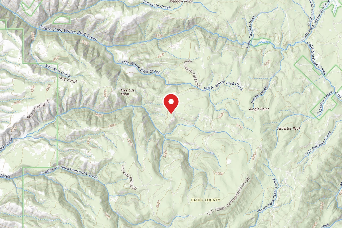 Nez Perce-Clearwater Dispersed Campsite SR76292RD-003