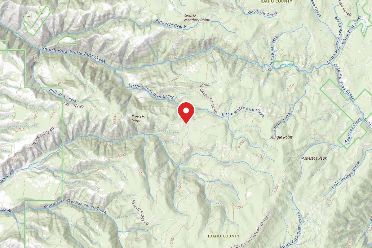 Nez Perce-Clearwater Dispersed Campsite SR76229RD-001