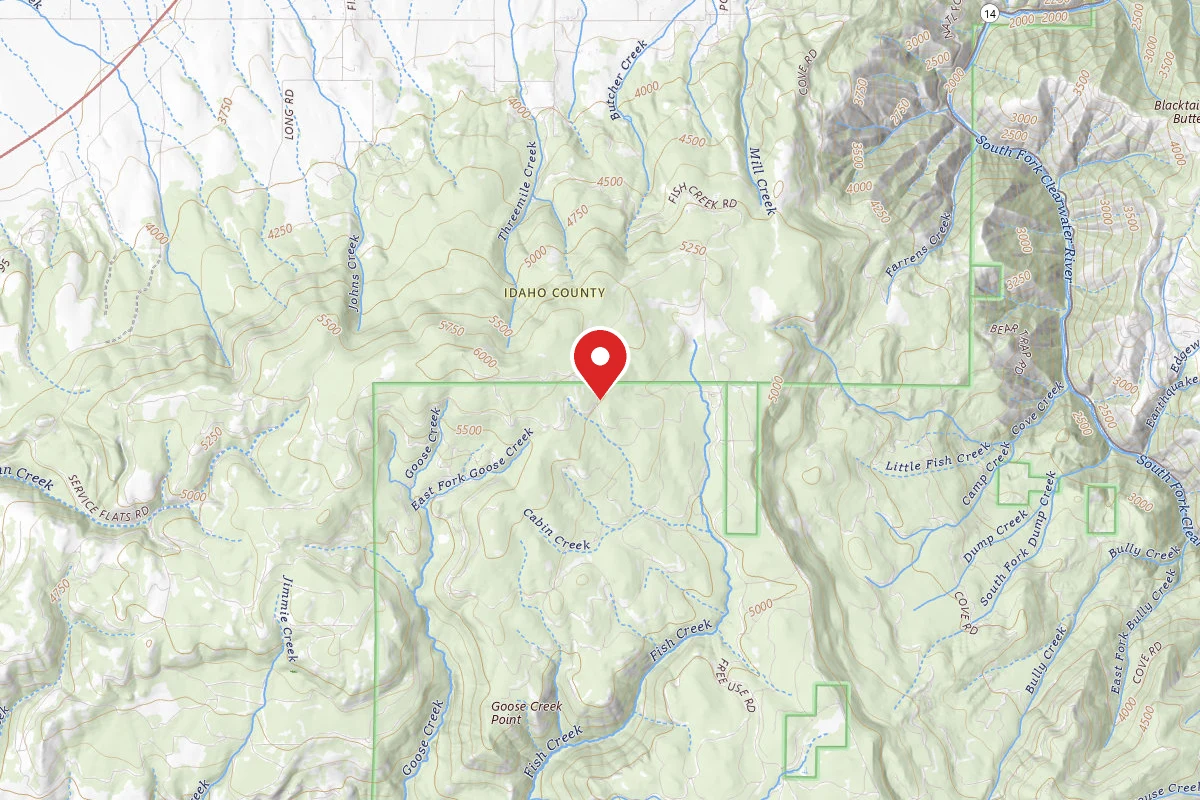 Nez Perce-Clearwater Dispersed Campsite CW76667RD-001