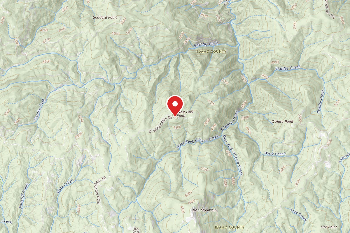 Nez Perce-Clearwater Dispersed Campsite MC2102RD-001
