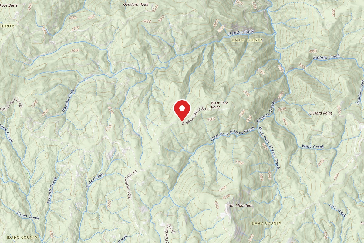 Nez Perce-Clearwater Dispersed Campsite MC2102RD-003