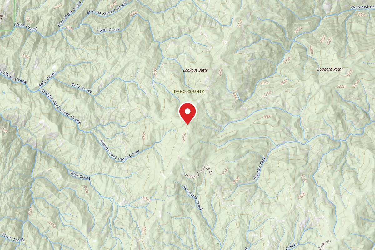 Nez Perce-Clearwater Dispersed Campsite CW1124RD-001