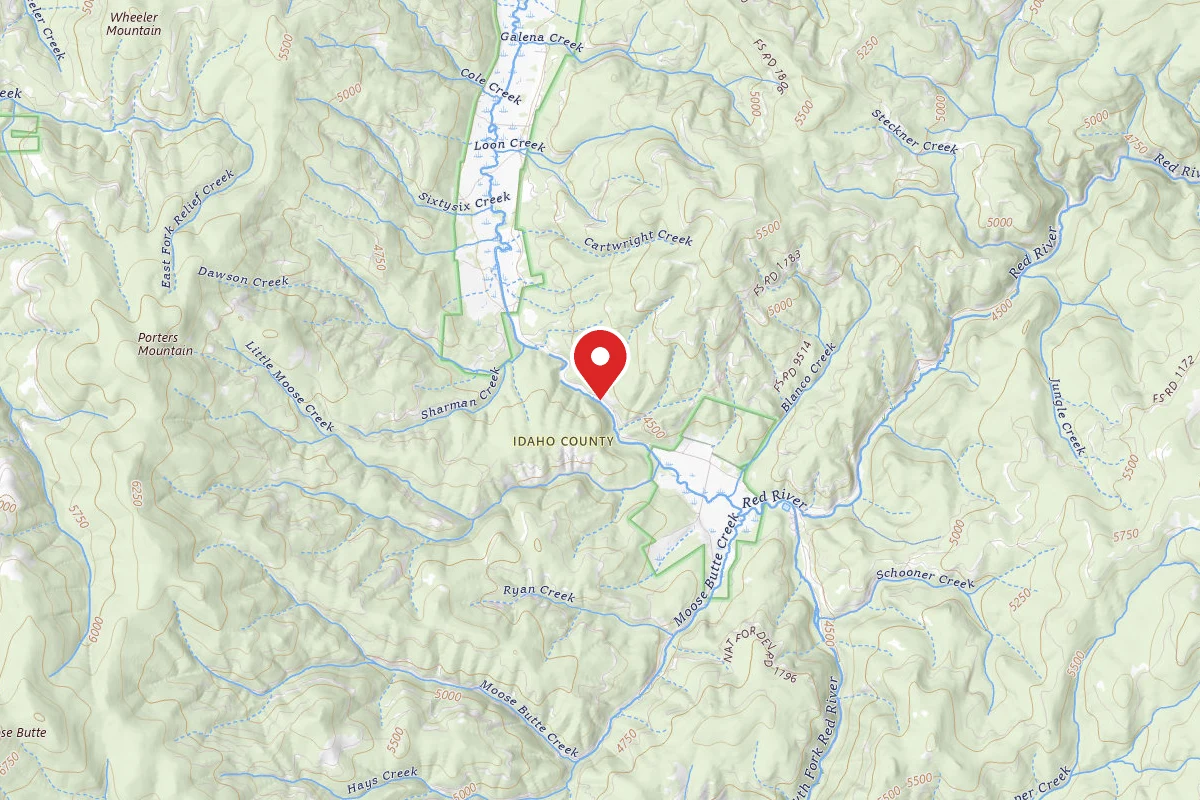 Nez Perce-Clearwater Dispersed Campsite RR222RD-017
