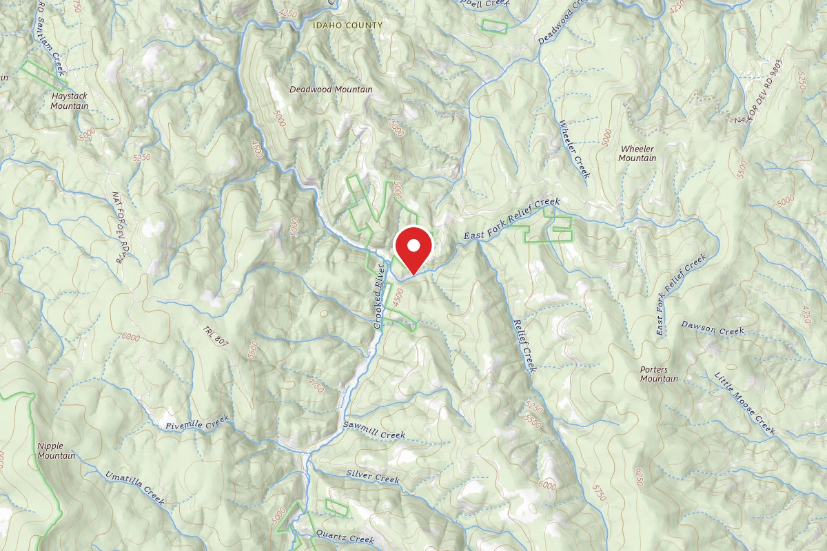 Nez Perce-Clearwater Dispersed Campsite RR522JRD-002