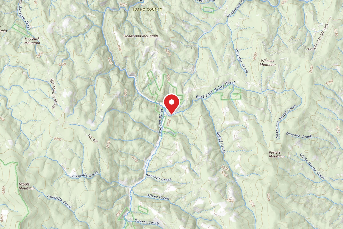 Nez Perce-Clearwater Dispersed Campsite RR522JRD-001