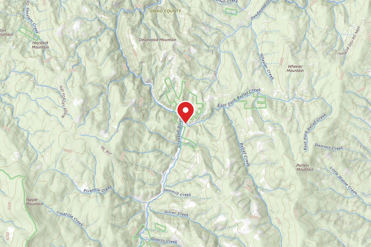 Nez Perce-Clearwater Dispersed Campsite RR233RD-013