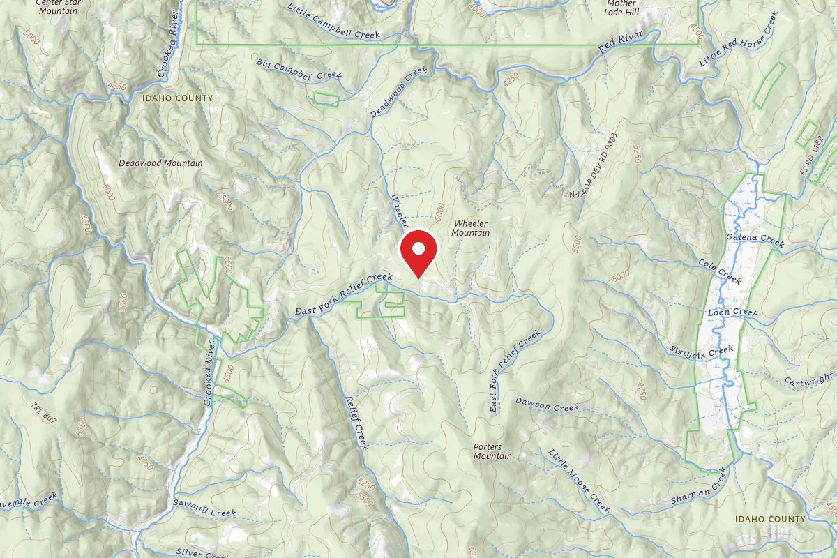 Nez Perce-Clearwater Dispersed Campsite RR522B1RD-001