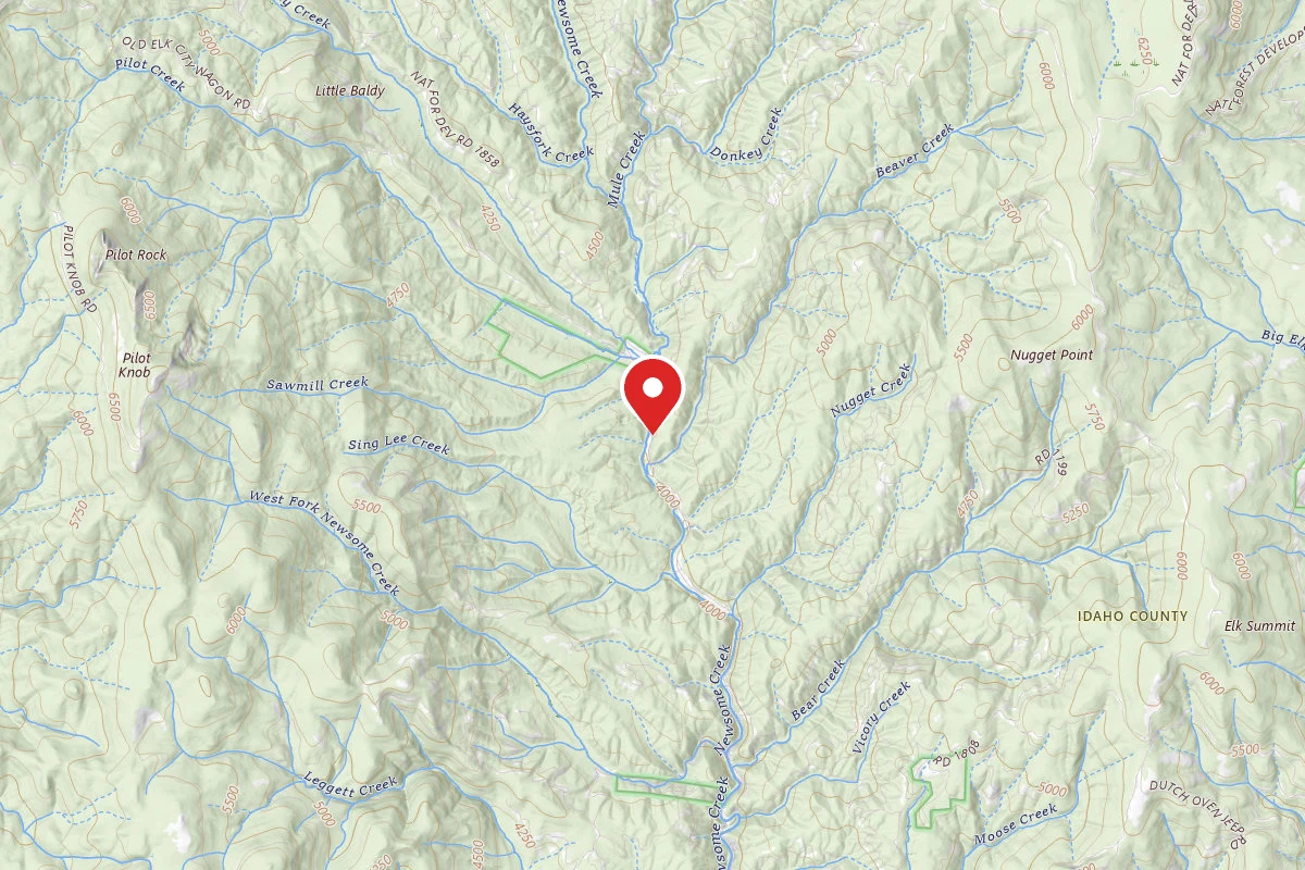 Nez Perce-Clearwater Dispersed Campsite RR1858RD-013