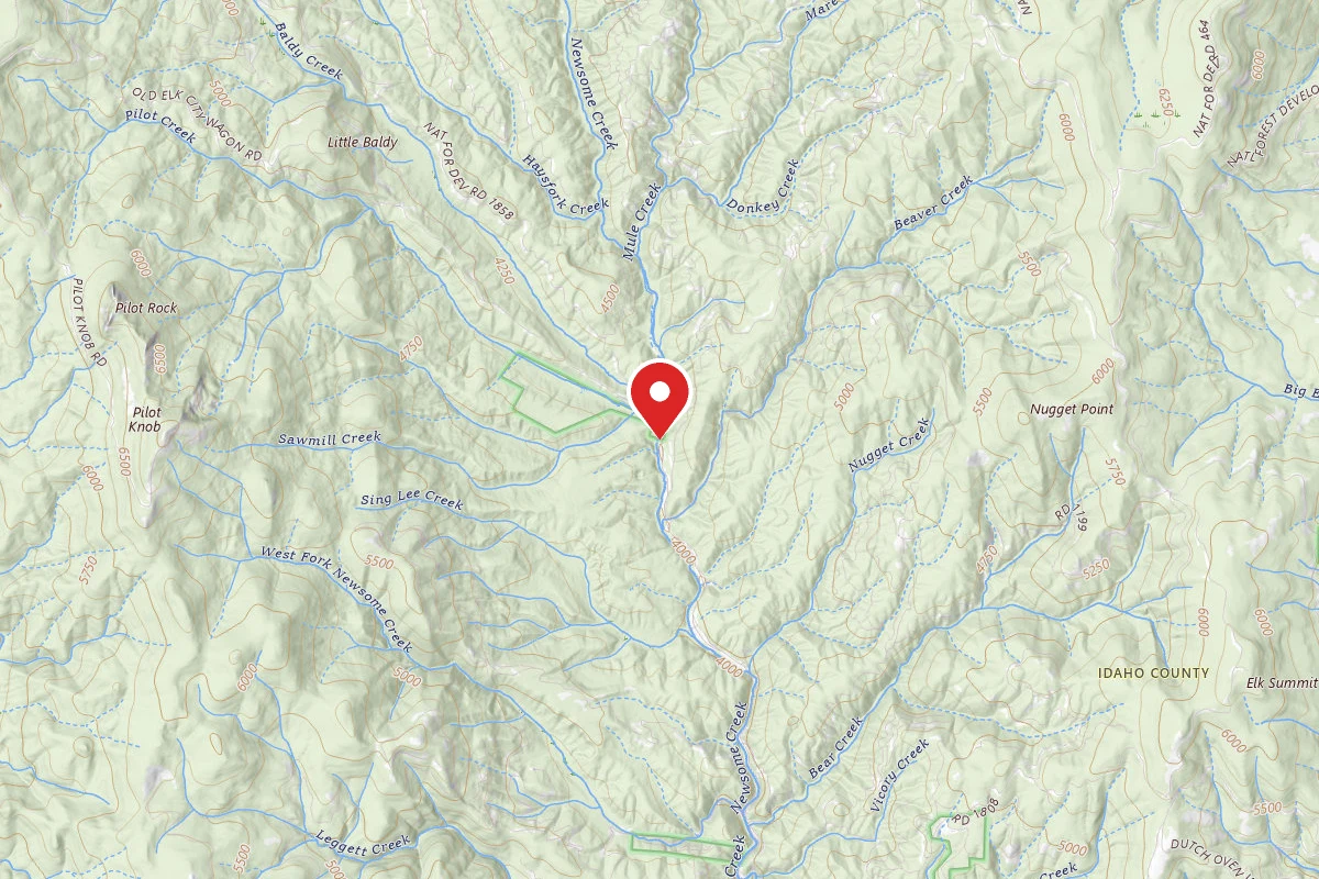 Nez Perce-Clearwater Dispersed Campsite RR1858RD-014