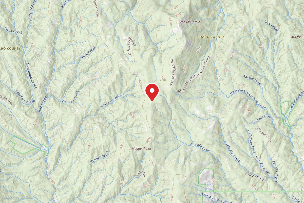 Nez Perce-Clearwater Dispersed Campsite RR464RD-006A