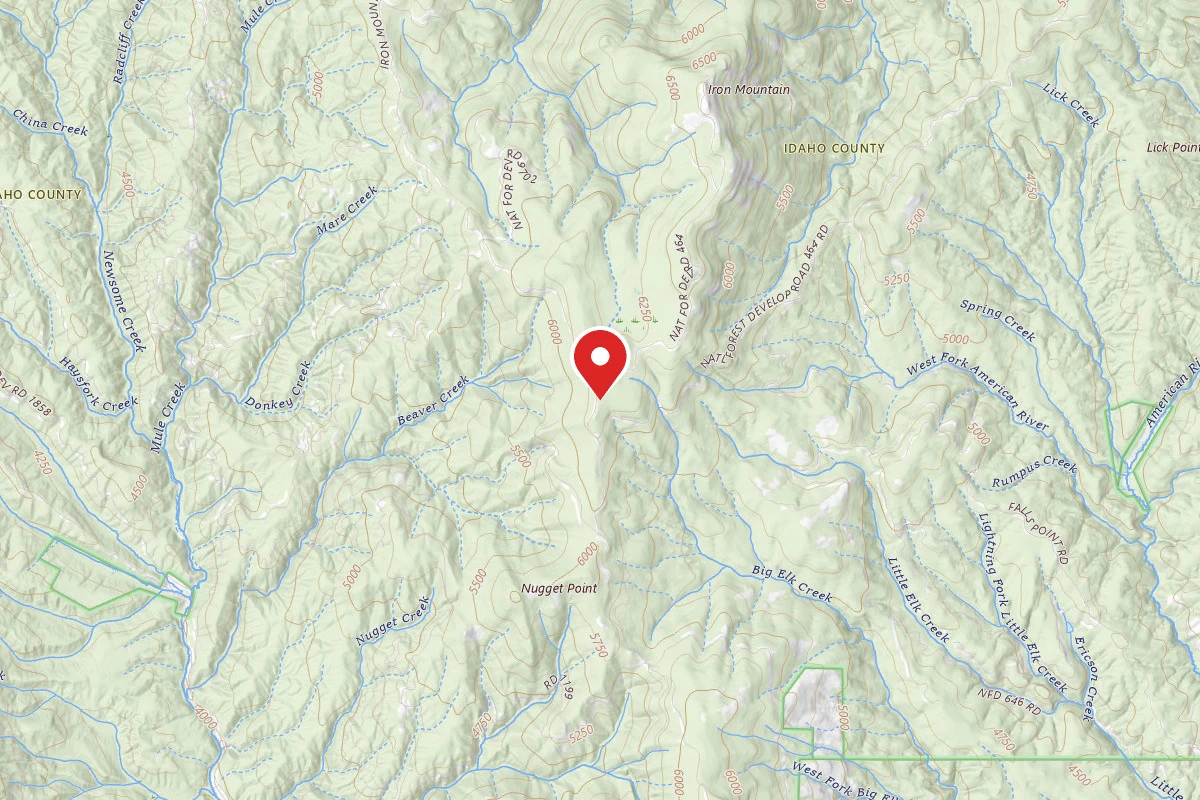 Nez Perce-Clearwater Dispersed Campsite RR464RD-006B