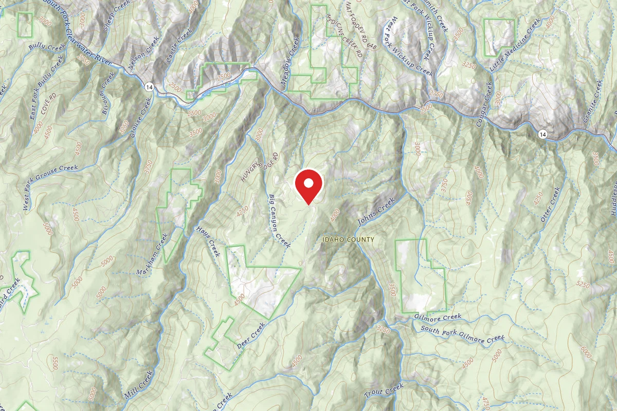 Nez Perce-Clearwater Dispersed Campsite CW309PRD-002