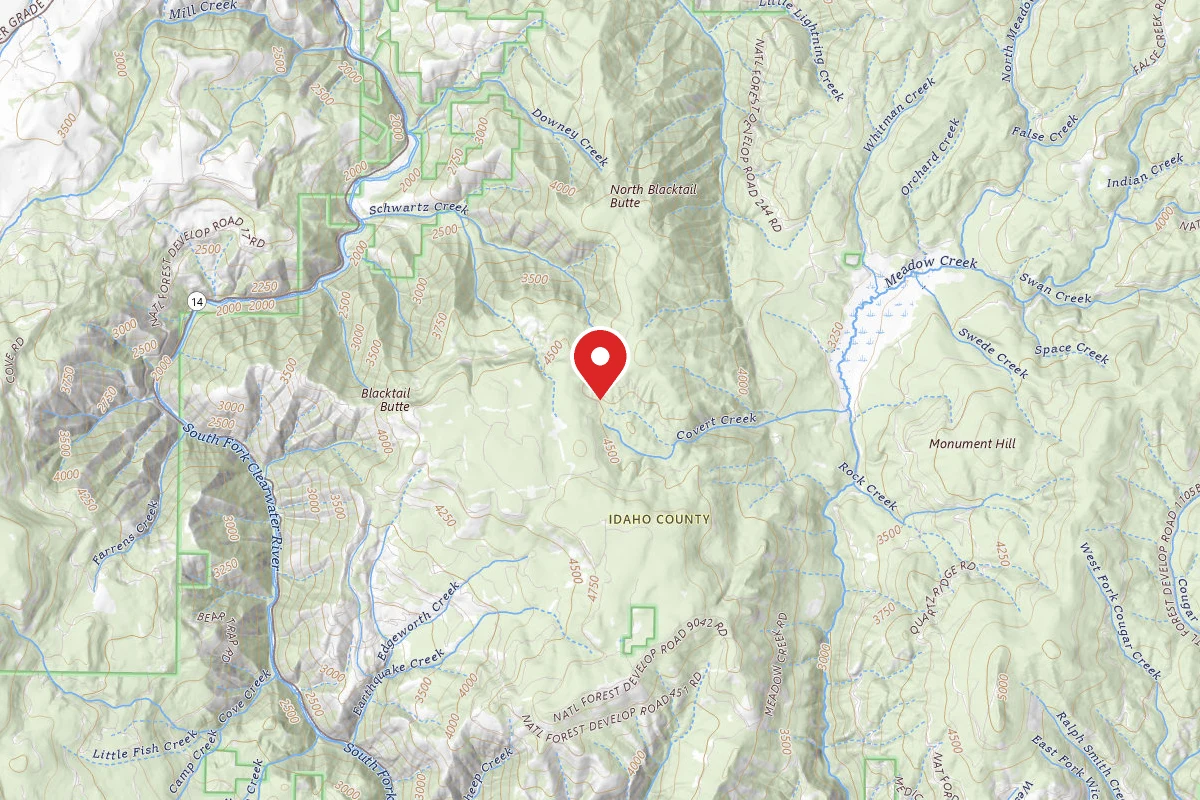 Nez Perce-Clearwater Dispersed Campsite CW451IRD-001