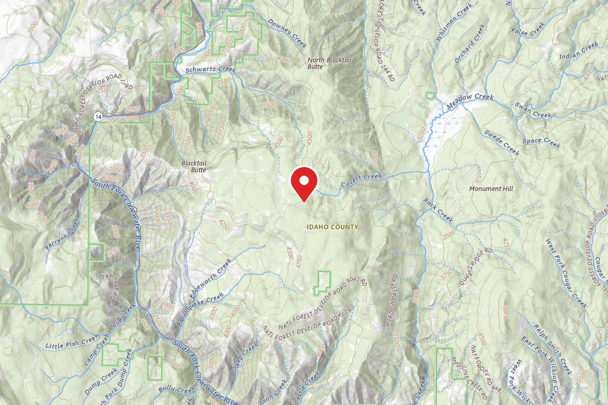 Nez Perce-Clearwater Dispersed Campsite CW451RD-002