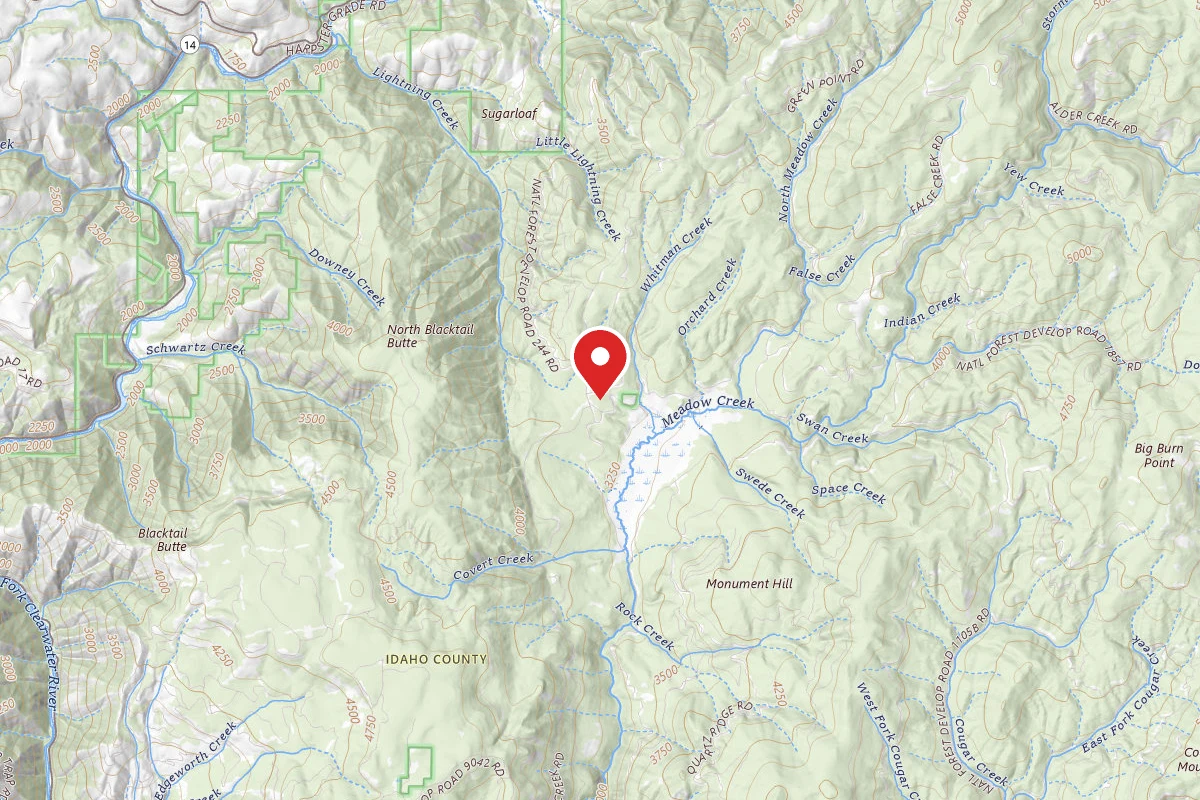 Nez Perce-Clearwater Dispersed Campsite CW244RD-002A