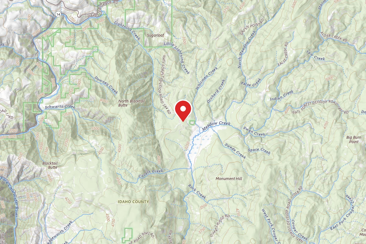 Nez Perce-Clearwater Dispersed Campsite CW244RD-002B