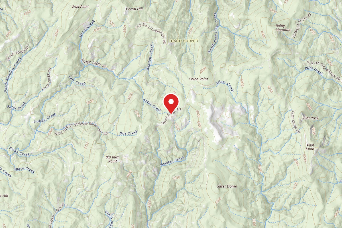 Nez Perce-Clearwater Dispersed Campsite CW244RD-010