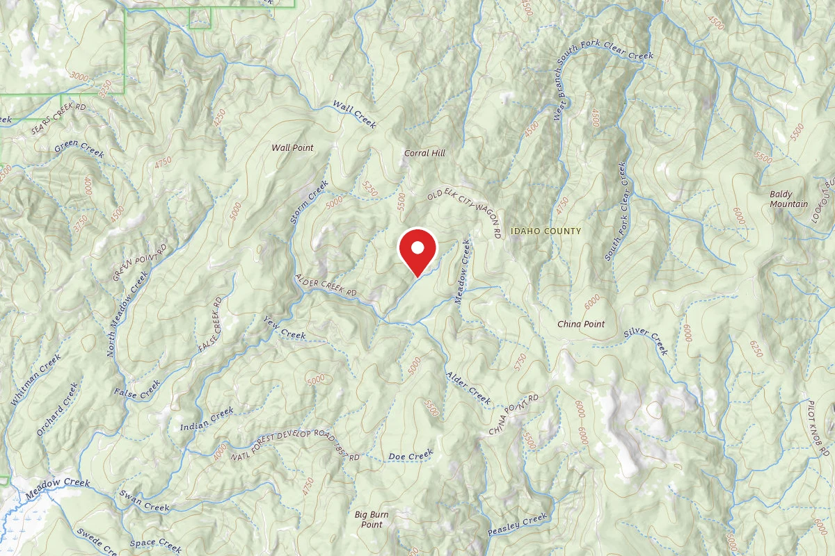 Nez Perce-Clearwater Dispersed Campsite CW1852RD-001