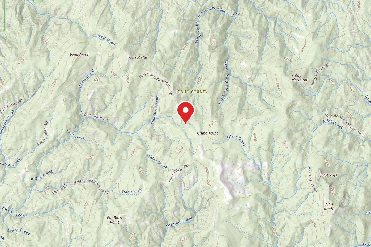 Nez Perce-Clearwater Dispersed Campsite CW284RD-005