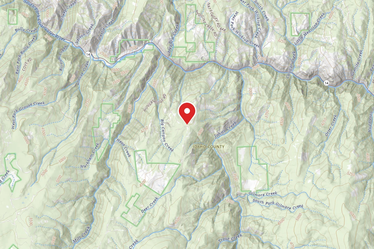 Nez Perce-Clearwater Dispersed Campsite CW309PRD-001