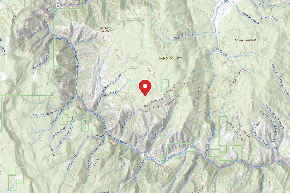 Nez Perce-Clearwater Dispersed Campsite CW451ARD-002