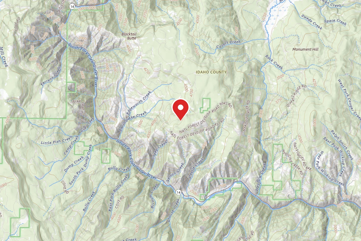 Nez Perce-Clearwater Dispersed Campsite CW451ARD-003