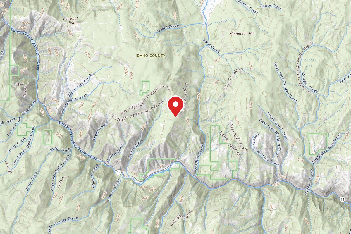 Nez Perce-Clearwater Dispersed Campsite CW451DRD-001