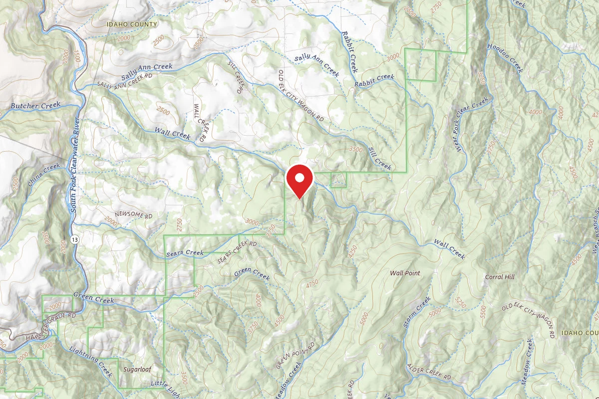 Nez Perce-Clearwater Dispersed Campsite CW1106RD-001