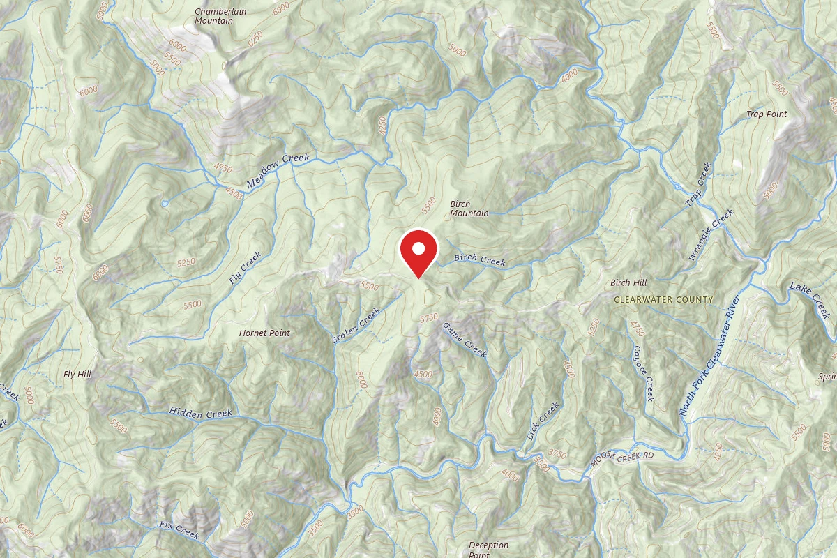 Nez Perce-Clearwater Dispersed Campsite NF720RD-002