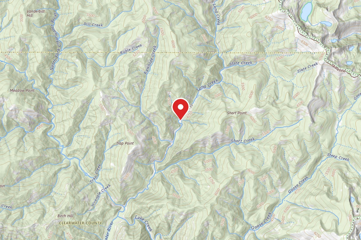 Nez Perce-Clearwater Dispersed Campsite NF250RD-088