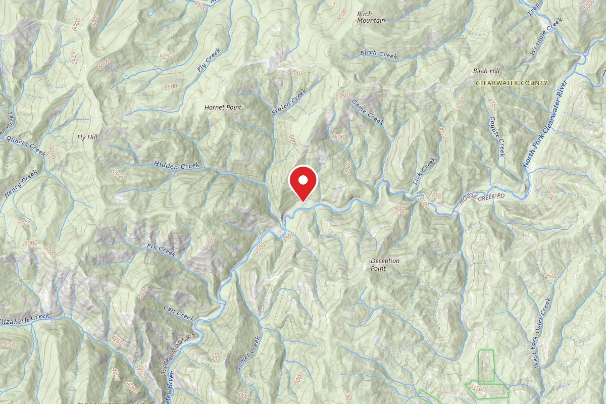Nez Perce-Clearwater Dispersed Campsite NF250RD-076