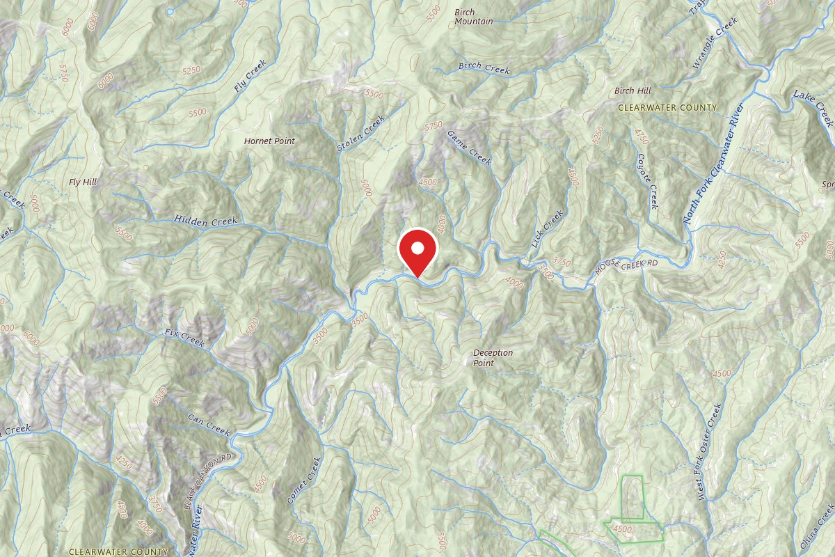 Nez Perce-Clearwater Dispersed Campsite NF250RD-077