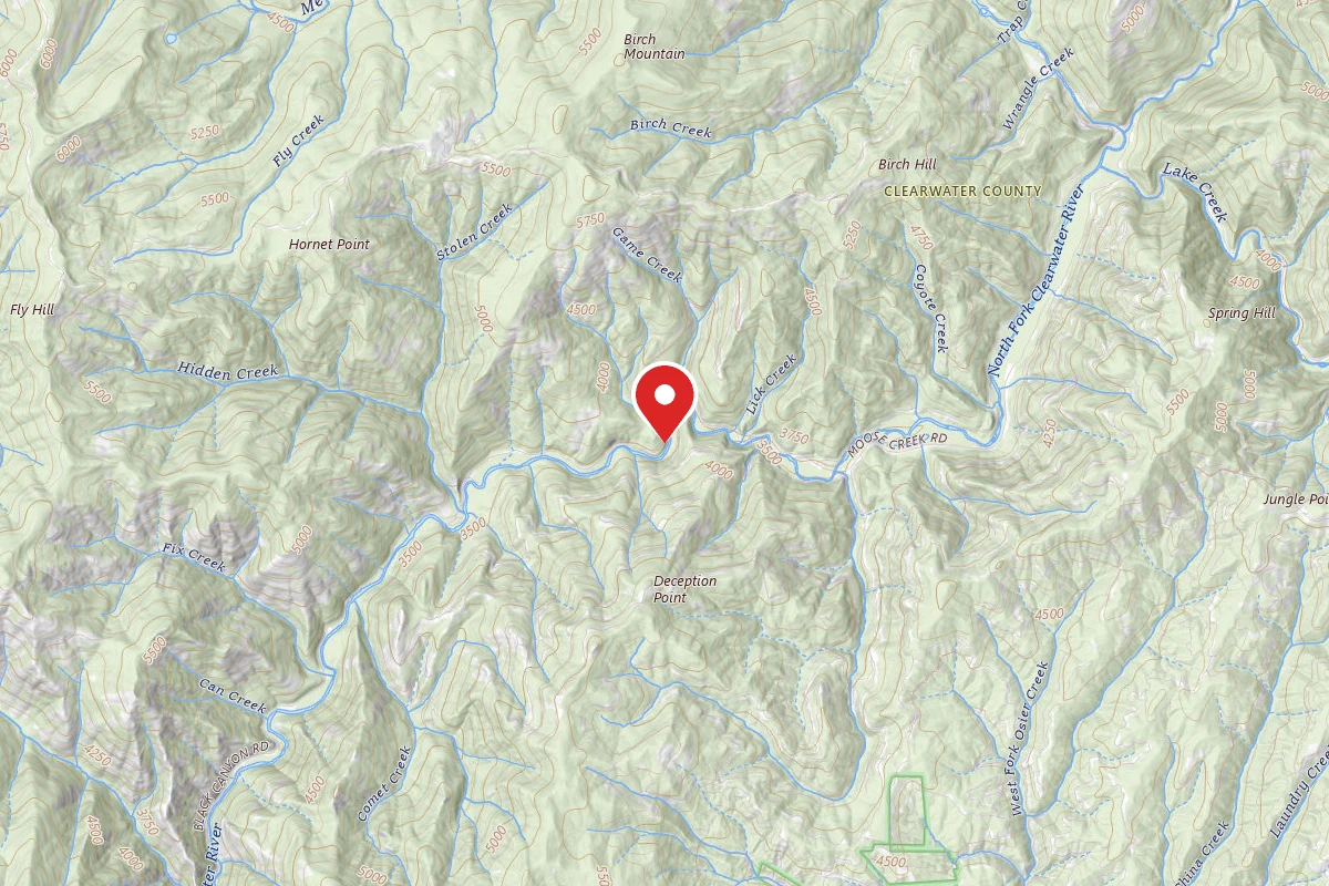 Nez Perce-Clearwater Dispersed Campsite NF250RD-078