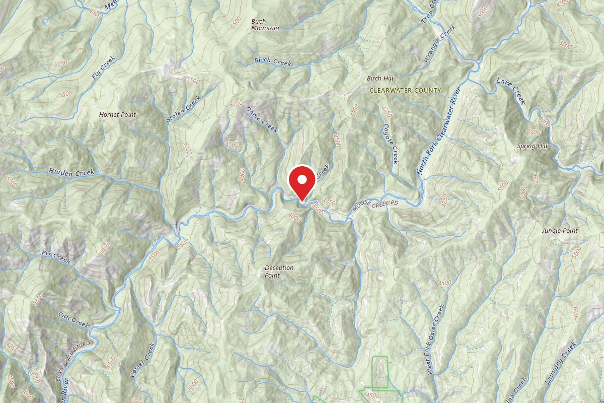 Nez Perce-Clearwater Dispersed Campsite NF250RD-080