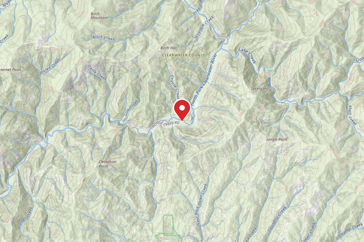 Nez Perce-Clearwater Dispersed Campsite NF250RD-081