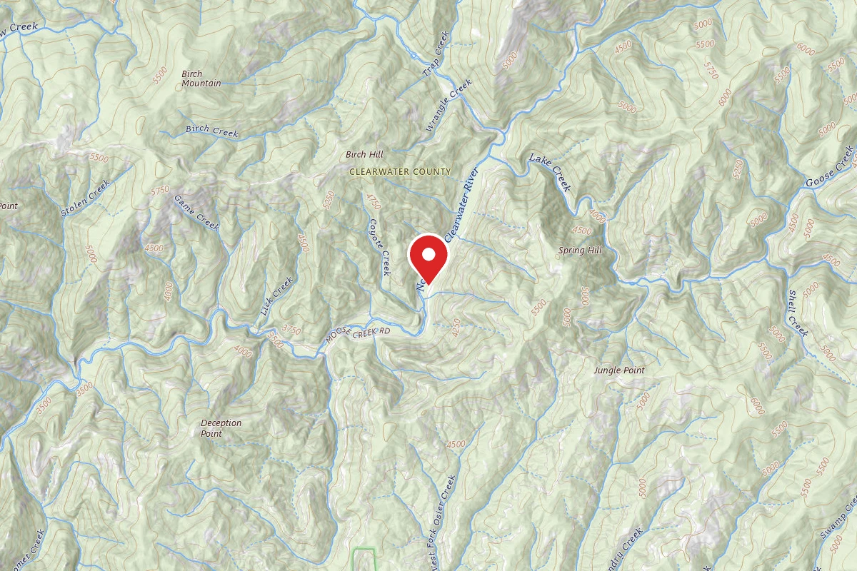 Nez Perce-Clearwater Dispersed Campsite NF250RD-082