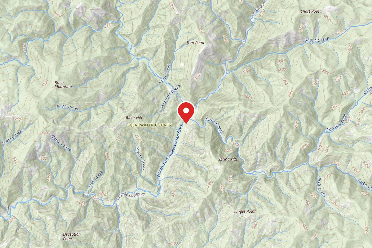 Nez Perce-Clearwater Dispersed Campsite NF250RD-084