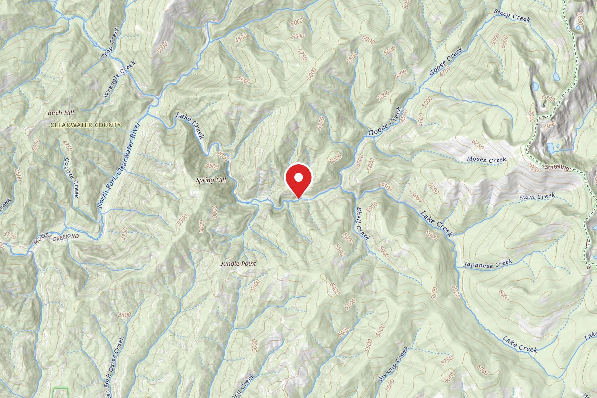 Nez Perce-Clearwater Dispersed Campsite NF5490RD-001