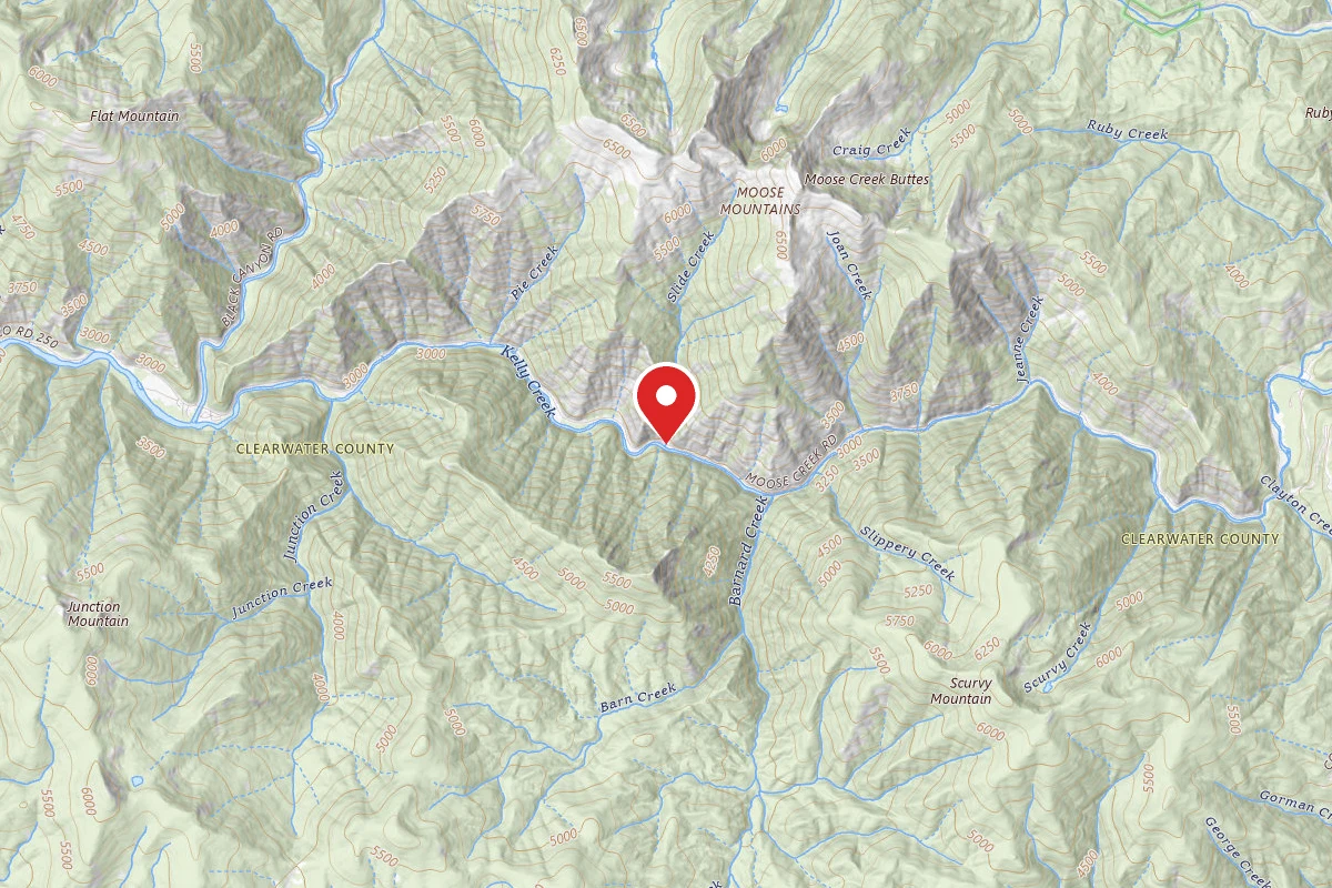 Nez Perce-Clearwater Dispersed Campsite NF255RD-005
