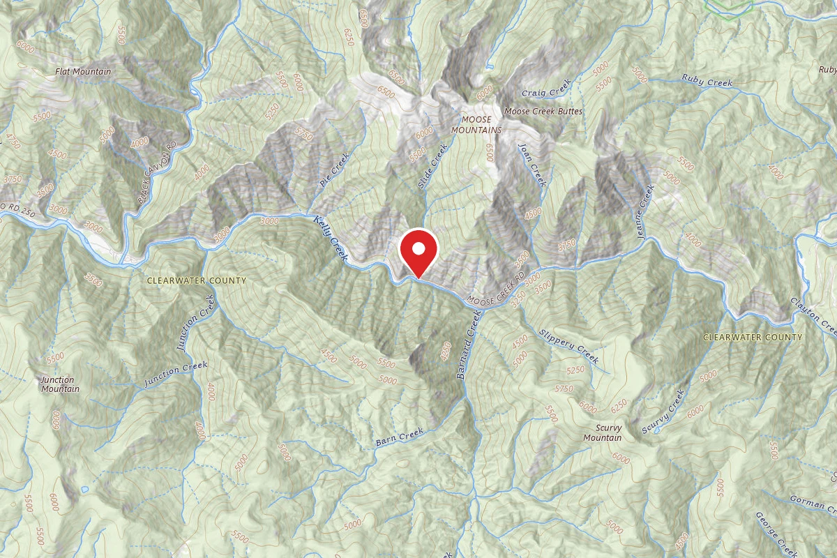 Nez Perce-Clearwater Dispersed Campsite NF255RD-006