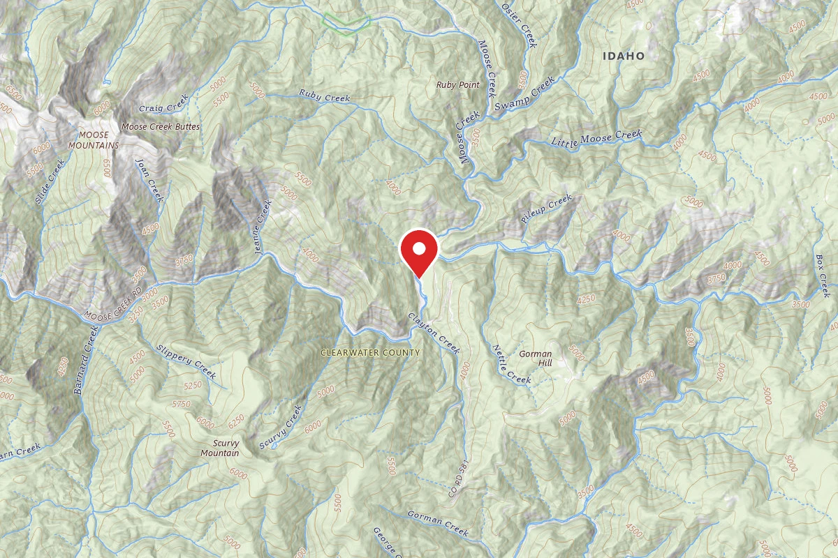 Nez Perce-Clearwater Dispersed Campsite NF581CRD-004C