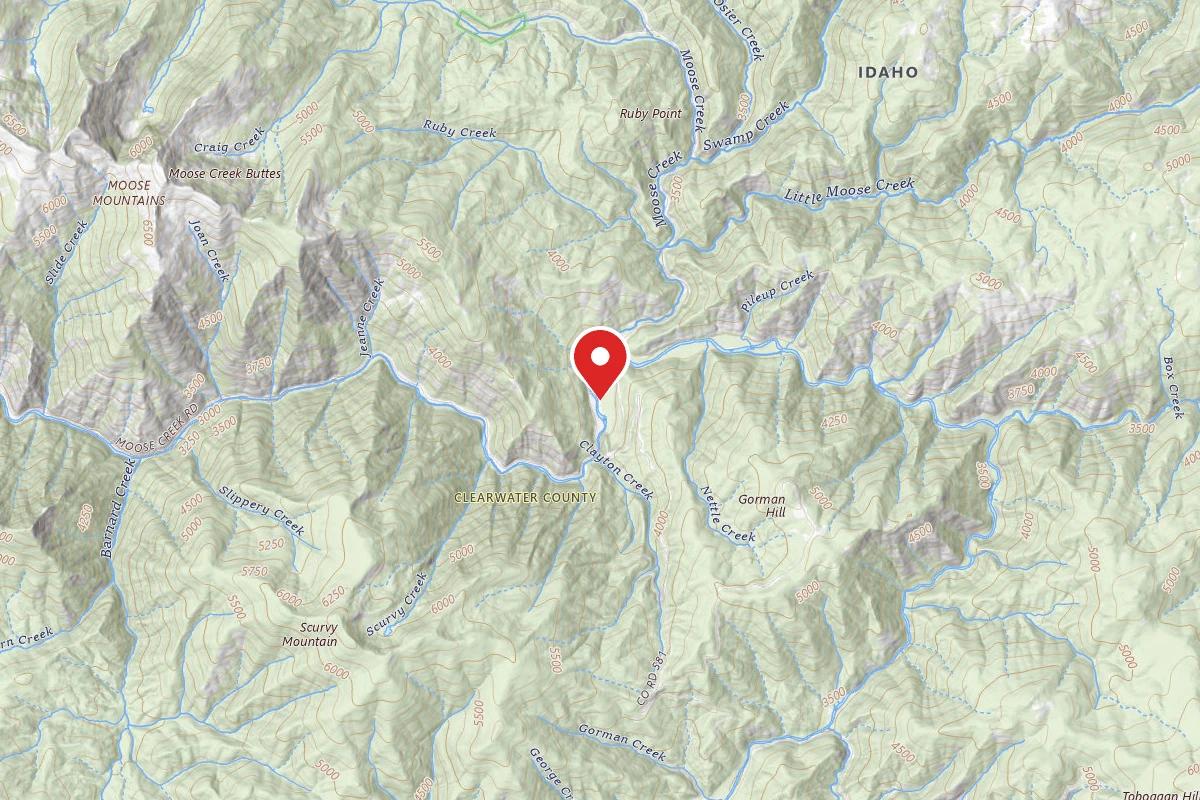 Nez Perce-Clearwater Dispersed Campsite NF581CRD-004D