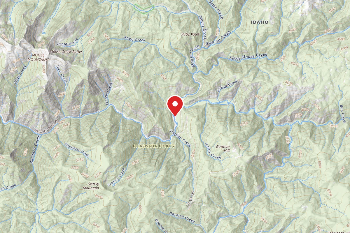 Nez Perce-Clearwater Dispersed Campsite NF581CRD-004E