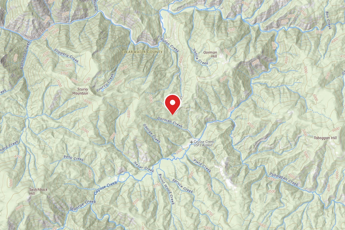 Nez Perce-Clearwater Dispersed Campsite NF581RD-003