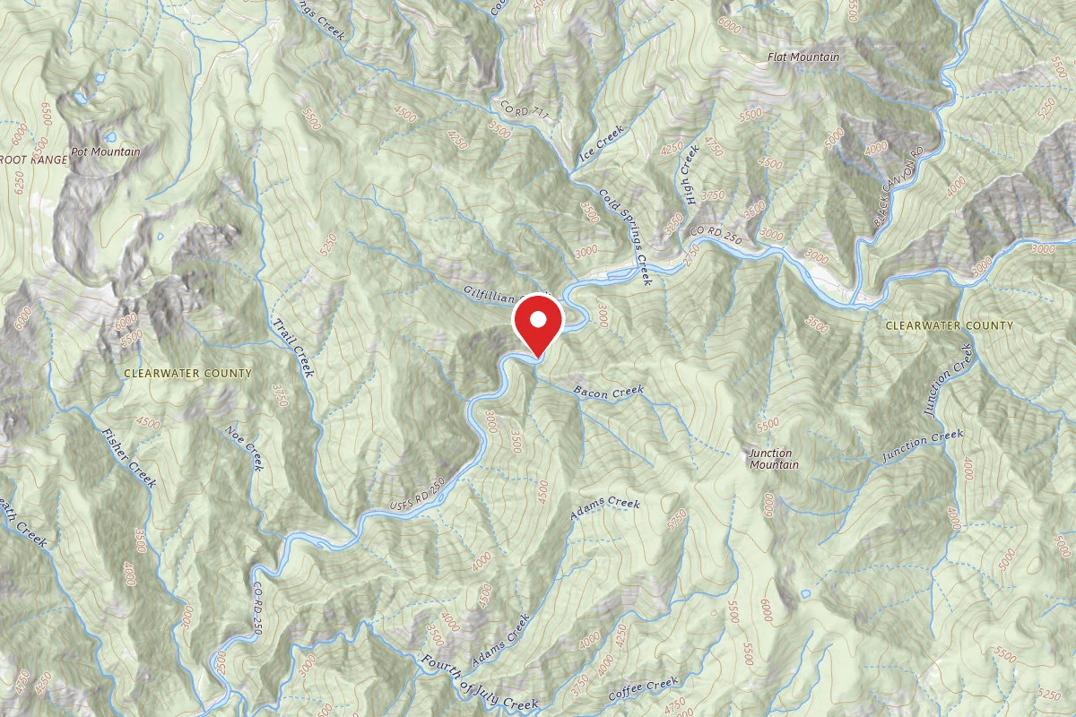 Nez Perce-Clearwater Dispersed Campsite NF250RD-059