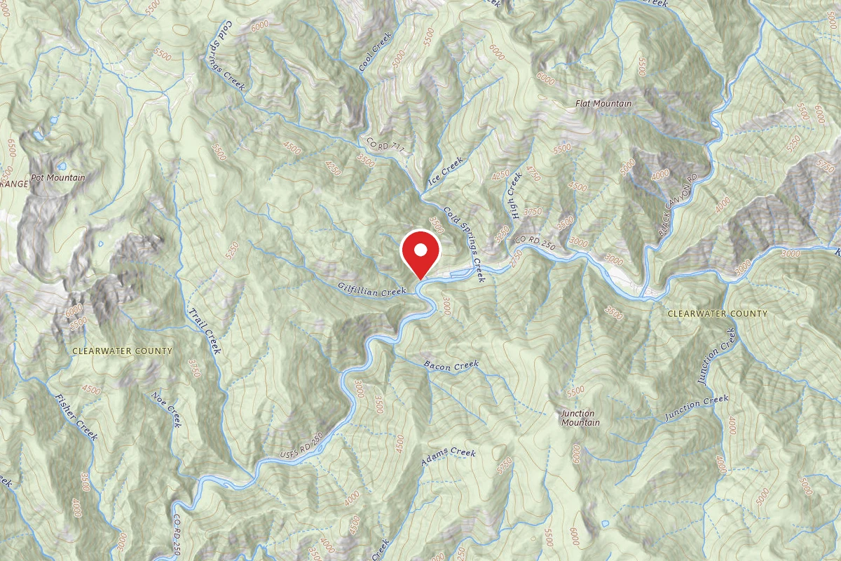 Nez Perce-Clearwater Dispersed Campsite NF250RD-060